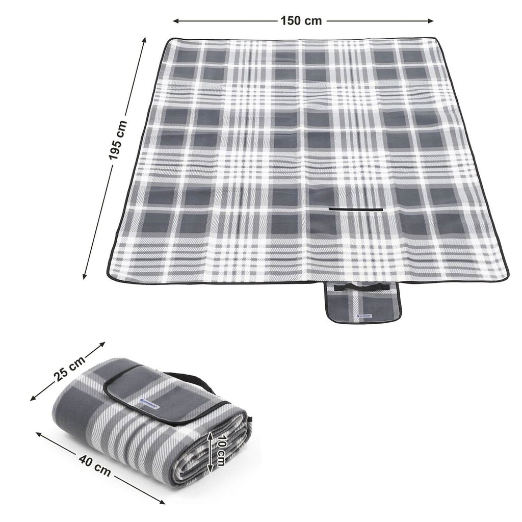 Piknikutekk 195 x 150 cm GCM60GW цена и информация | Matkamadratsid, matkamatid | kaup24.ee