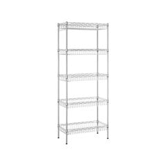 Metallist köögiriiul 60 x 30 x 150 cm, hõbedane цена и информация | Комплектующие для кухонной мебели | kaup24.ee