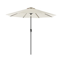 Зонт Ø 270 см бежевый цена и информация | Зонты, маркизы, стойки | kaup24.ee