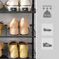8-tasandiline jalatsiriiul, must hind ja info | Jalatsikapid, jalatsiriiulid | kaup24.ee