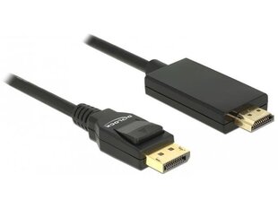 Delock 85318, DP/HDMI-A, 3 м цена и информация | Кабели и провода | kaup24.ee