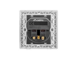 Lanberg AC-WS01-USB2-F цена и информация | Выключатели, розетки | kaup24.ee