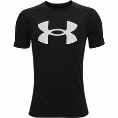 Poiste T-särk Under Armour Tech Big Logo, must цена и информация | Рубашки для мальчиков | kaup24.ee