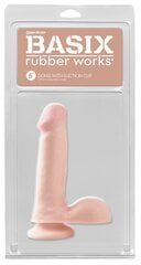 Dildo Basix Rubber Works, beež hind ja info | Basix Rubber Works Vibraatorid, masturbaatorid jne | kaup24.ee