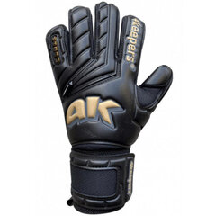 Перчатки вратарские 4keepers Champ Gold Black V RF M S781416 цена и информация | Тренировочные перчатки. Размер 5 | kaup24.ee