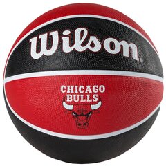 Wilson NBA Team Chicago Bulls Ball, unisex basketball balls , Punane цена и информация | Баскетбольные мячи | kaup24.ee