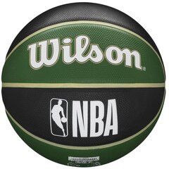 Wilson NBA Team Milwaukee Bucks Ball, unisex basketball balls , Roheline hind ja info | Korvpallid | kaup24.ee