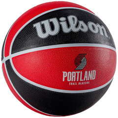 Wilson NBA Team Portland Trail Blazers Ball, unisex basketball balls , красный цена и информация | Баскетбольные мячи | kaup24.ee