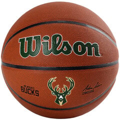 Wilson Team Alliance Milwaukee Bucks Ball, unisex basketball balls , Pruun цена и информация | Баскетбольные мячи | kaup24.ee