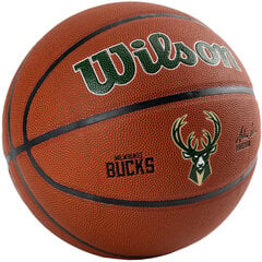 Wilson Team Alliance Milwaukee Bucks Ball, unisex basketball balls , Pruun hind ja info | Korvpallid | kaup24.ee