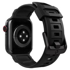 Spigen Rugged Band, Apple Watch 2/3/4/5/6 / SE (38 / 40 mm) matte black цена и информация | Аксессуары для смарт-часов и браслетов | kaup24.ee