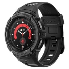 Spigen Rugged Armor & Pro & Galaxy Watch 5 Prp (45 mm) Black цена и информация | Аксессуары для смарт-часов и браслетов | kaup24.ee