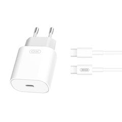 Wall Charger with + USB-C Cable XO L91EU 25W (white) hind ja info | Mobiiltelefonide laadijad | kaup24.ee