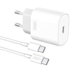 Wall Charger with + USB-C Cable XO L91EU 25W (white) hind ja info | Mobiiltelefonide laadijad | kaup24.ee