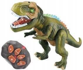 Roheline T-Rex liikuv helendav dinosaurus цена и информация | Развивающие игрушки | kaup24.ee