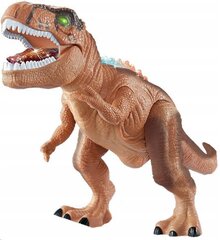 Коричневый динозавр T-Rex, движущийся, светящийся  цена и информация | Развивающие игрушки | kaup24.ee