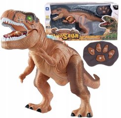 Коричневый динозавр T-Rex, движущийся, светящийся  цена и информация | Развивающие игрушки и игры | kaup24.ee