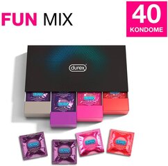 Kondoomid Durex Fun Explosion Black Box, 40 tk. hind ja info | Kondoomid | kaup24.ee