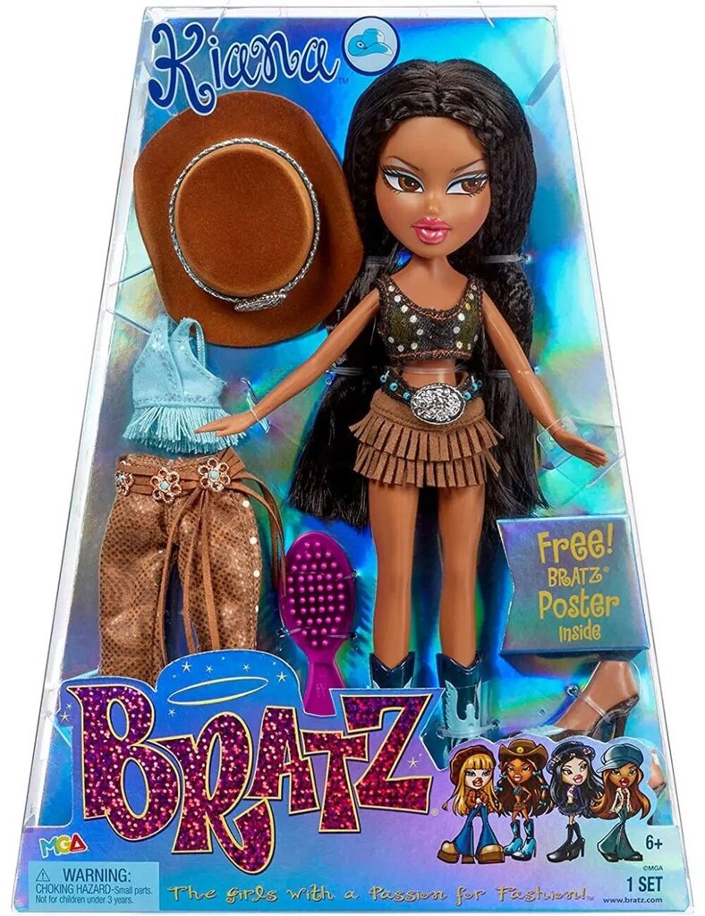 Кукла Bratz Original Fashion Doll - Kiana - Два наряда, модные аксессуары,  голографическая упаковка и постер - 28 см цена | kaup24.ee