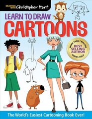 Learn to Draw Cartoons: The World's Easiest Cartooning Book Ever! цена и информация | Книги об искусстве | kaup24.ee