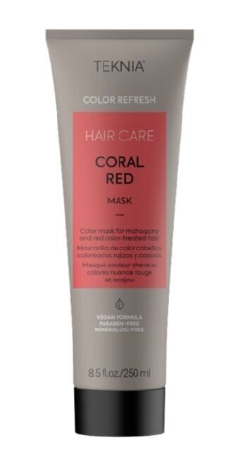 Mask punastele juustele Lakme Teknia Coral Red Mask, 250ml hind ja info | Juuksepalsamid | kaup24.ee