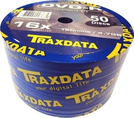 DVD Traxdata DVD-R 4,7 ГБ, 50 шт. цена и информация | Виниловые пластинки, CD, DVD | kaup24.ee