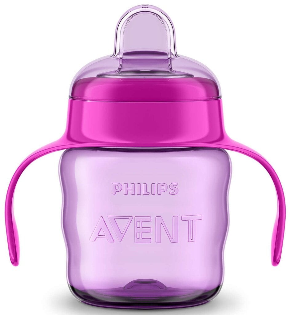 Silikoontilaga pritsmekindel pudel Philips Avent Premium SCF551/03 200 ml, 6 kuud+, roosa hind ja info | Lutipudelid ja aksessuaarid | kaup24.ee