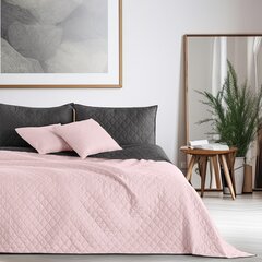 Decoking voodikate Axel, roosa-must, 260 × 280 cm цена и информация | Покрывала, пледы | kaup24.ee