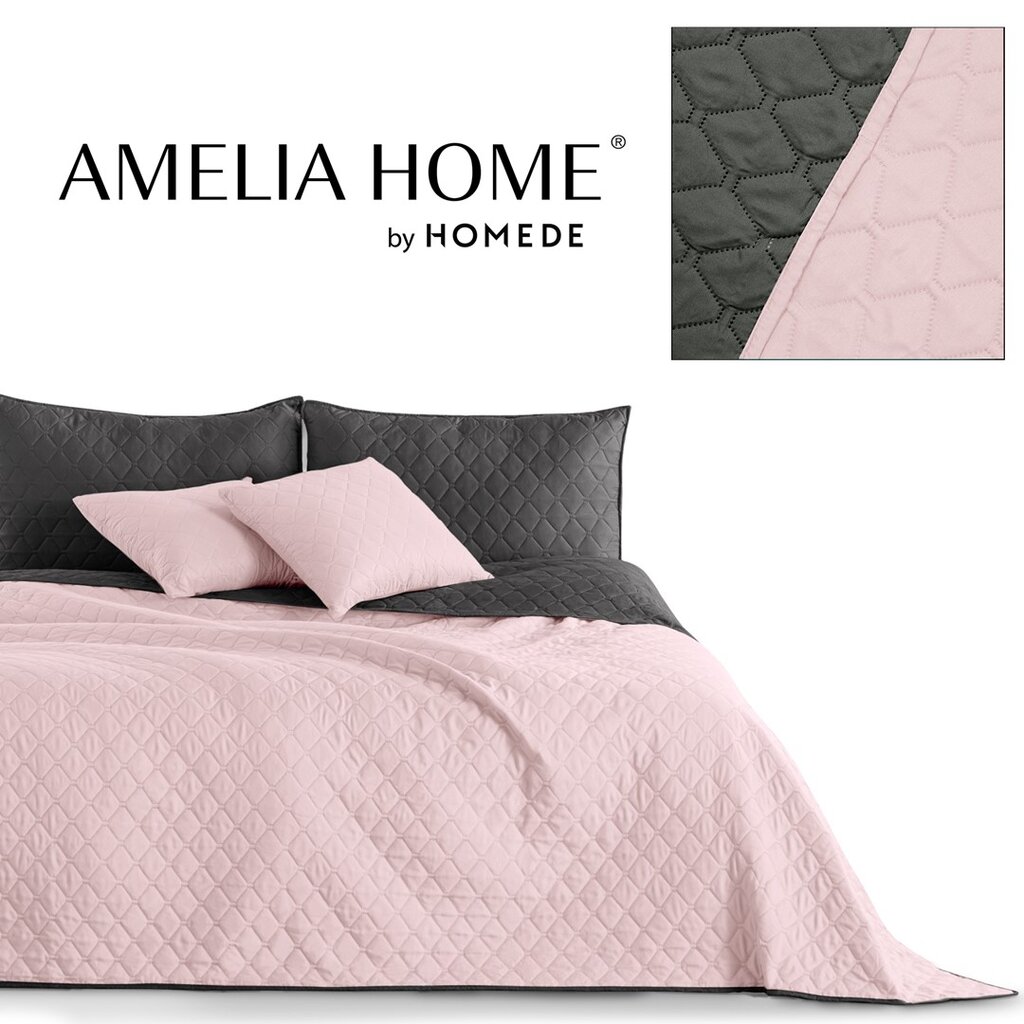 Decoking voodikate Axel, roosa-hall - erinevad suurused hind ja info | Voodikatted, pleedid | kaup24.ee