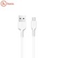 Hoco X20 ülimalt vastupidav-pehme universaalne mikro-USB-USB-andmeside ja kiire 2,4A laadijakaabel 2 m valge цена и информация | Mobiiltelefonide kaablid | kaup24.ee