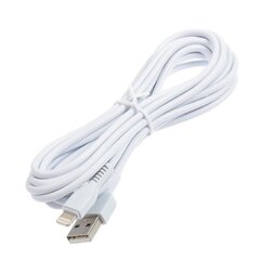 Hoco X20 Ultra Durable-Soft Lightning to USB Data & Fast 2.4A Charger Cable 2m (MD819) White hind ja info | Mobiiltelefonide kaablid | kaup24.ee