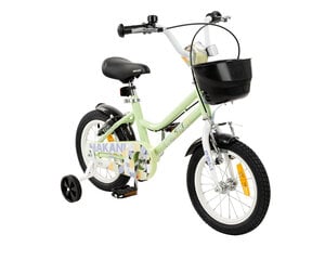 Laste jalgratas Makani 14", roheline/must hind ja info | Jalgrattad | kaup24.ee
