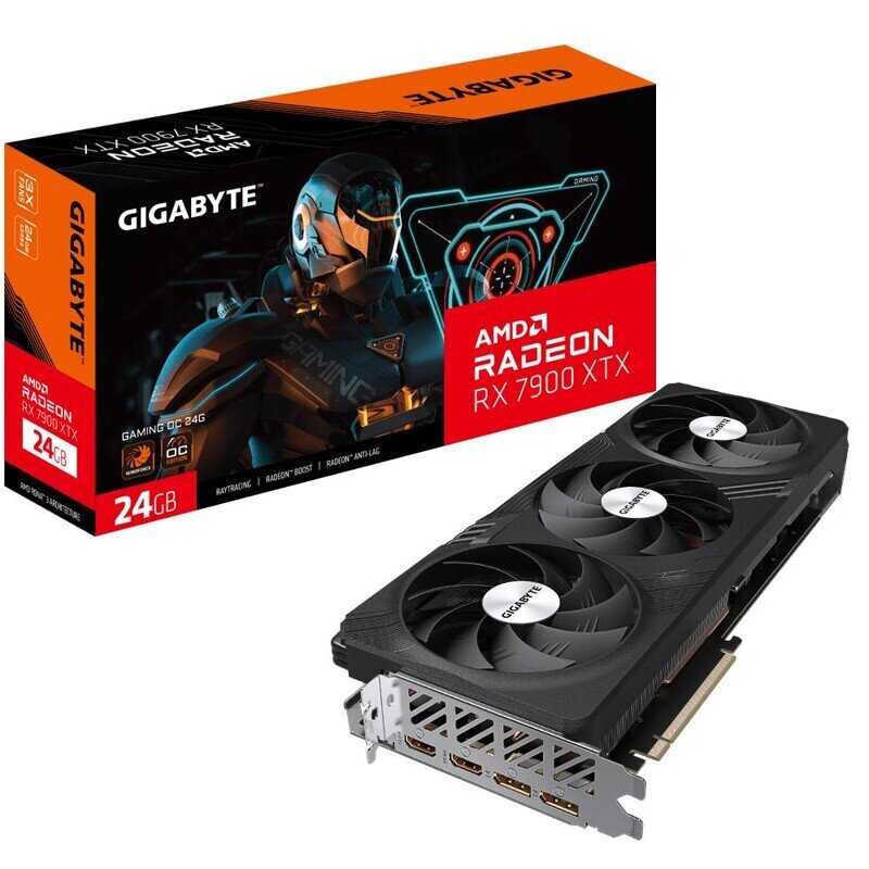 24GB Gigabyte RX7900XTX Gaming цена и информация | Videokaardid (GPU) | kaup24.ee