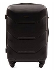 Среднего размера чемодан Wings TD147, размер M, черный цена и информация | Чемоданы, дорожные сумки | kaup24.ee