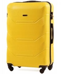 Среднего размера чемодан Wings TD147, размер M, желтый цена и информация | Чемоданы, дорожные сумки | kaup24.ee