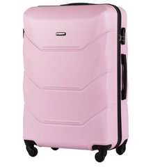 Среднего размера чемодан Wings TD147, размер M, светло-розовый (pink) цена и информация | Чемоданы, дорожные сумки | kaup24.ee