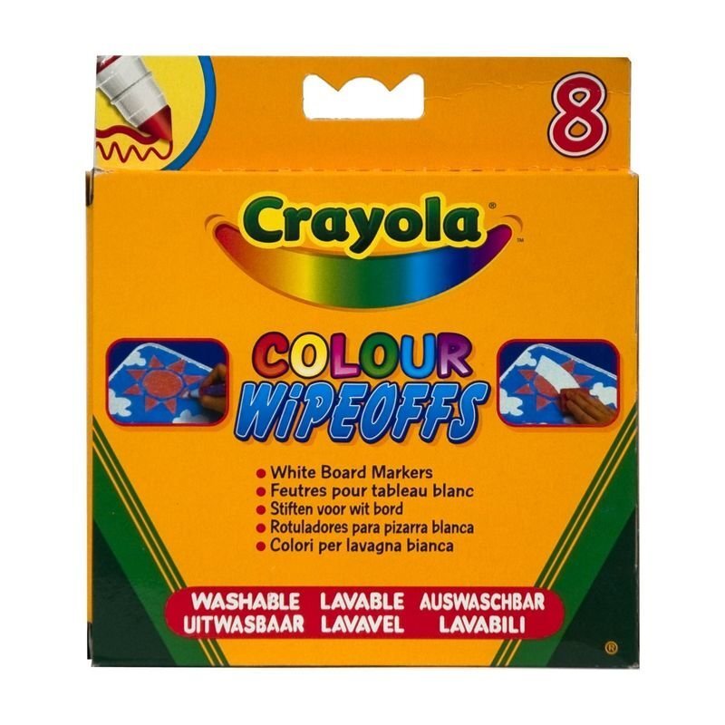 Crayola 8 MARKERIT VALGE TAHVLI JAOKS цена и информация | Kunstitarbed, voolimise tarvikud | kaup24.ee