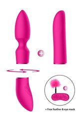Вибратор с аксессуарами Pleasure Kit, розовый цвет цена и информация | Вибраторы | kaup24.ee