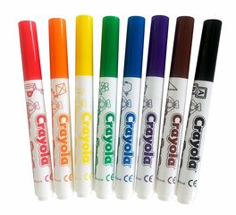 Crayola viltpliiatsid, 8 värvi цена и информация | Принадлежности для рисования, лепки | kaup24.ee