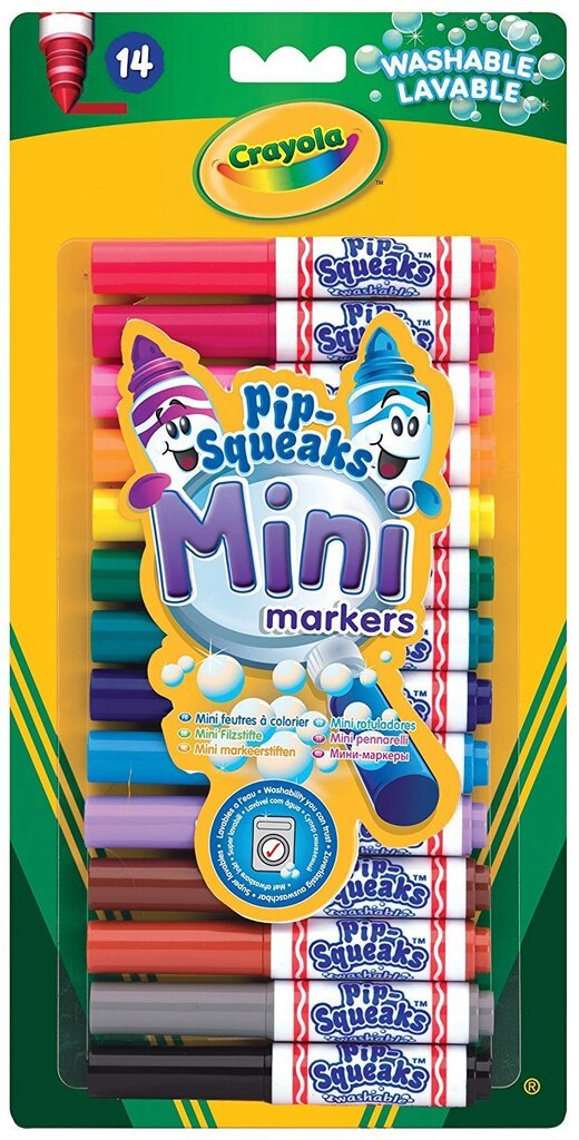 Crayola, 14 Minimarkerid hind ja info | Kunstitarbed, voolimise tarvikud | kaup24.ee