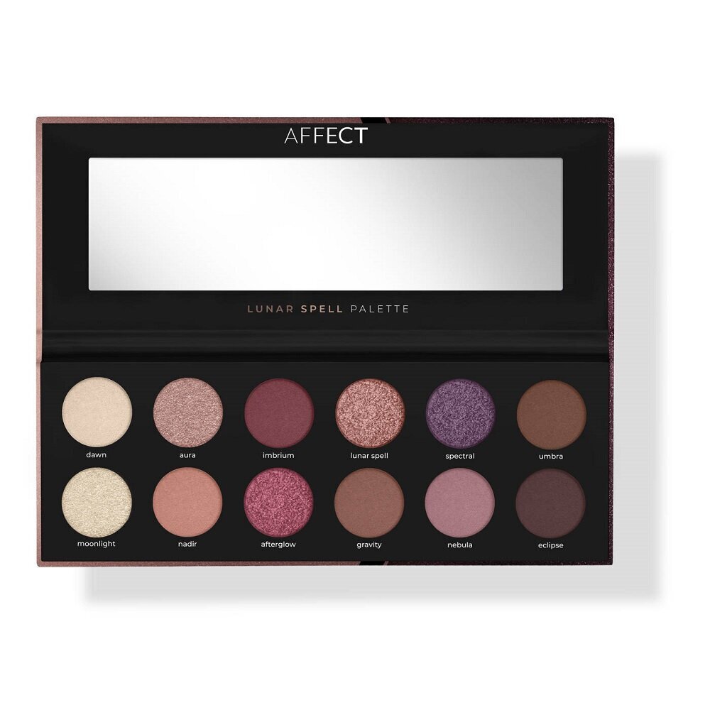 Lauvärvipalett Affect Lunar Spell Eyeshadow Palette, 12x2g цена и информация | Ripsmetušid, lauvärvid, silmapliiatsid, seerumid | kaup24.ee