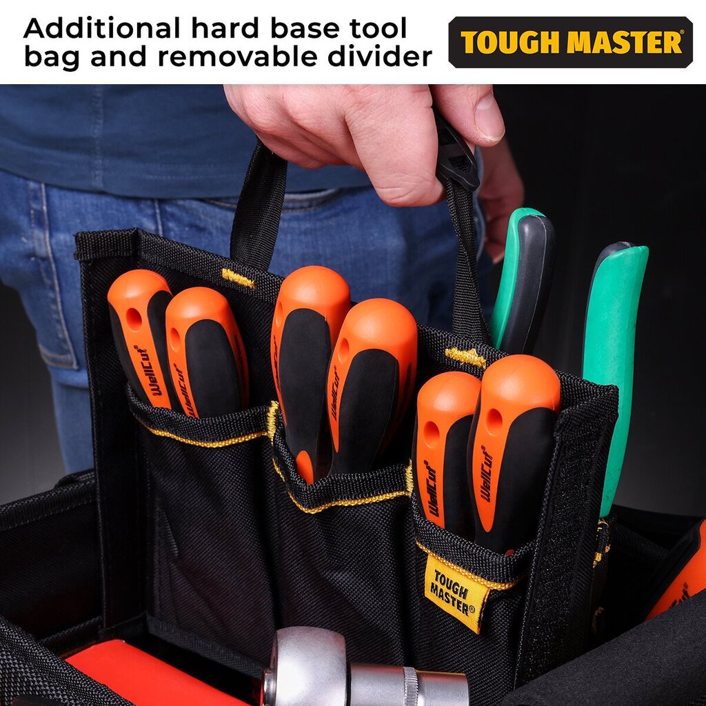 Tööriistakott TOUGH MASTER® TM-TB10 hind ja info | Tööriistakastid, tööriistahoidjad | kaup24.ee