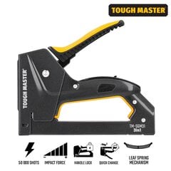 Степлер бытовой, мебельный, строительный Tough Master® TM-SGM31 3в1, 6–14 мм цена и информация | Механические инструменты | kaup24.ee