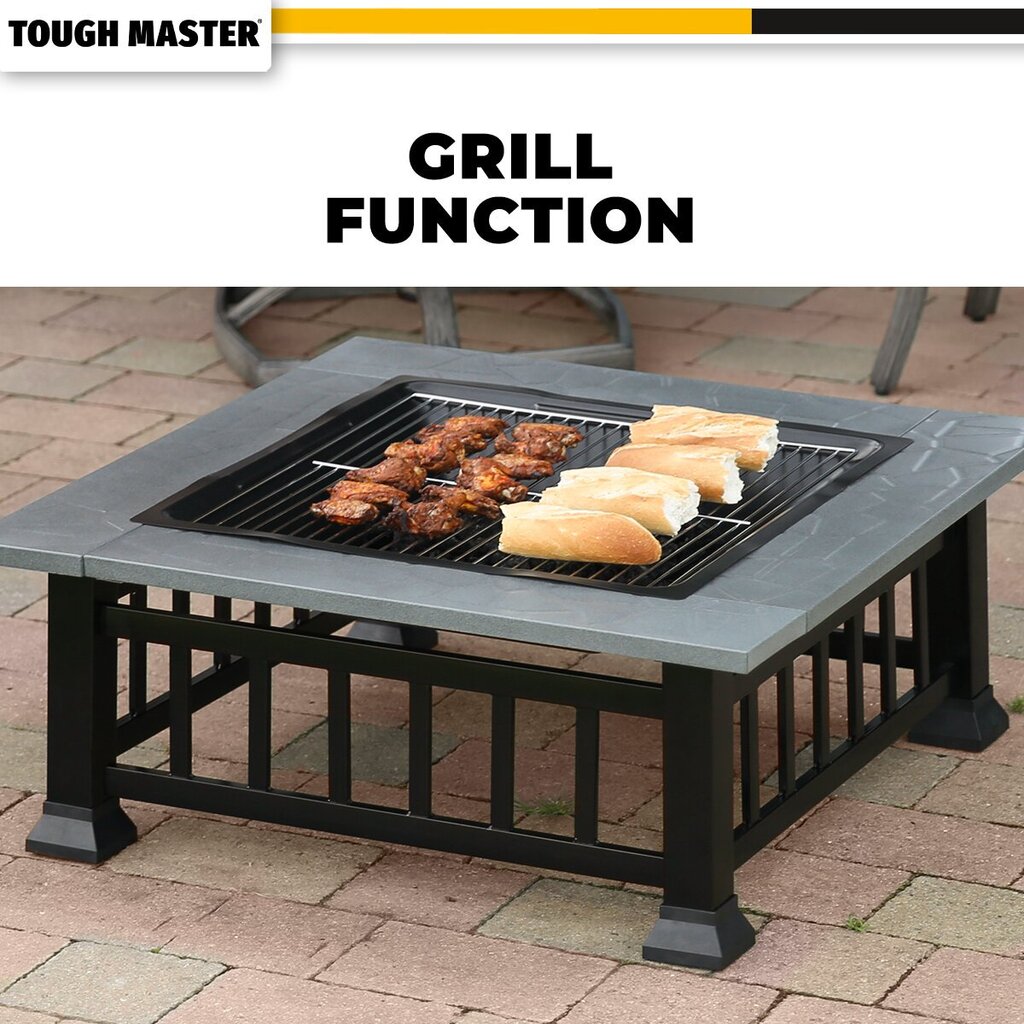 Aiakamin-grill, kamin + BBQ, 81cm, UK BRAND, TOUGH MASTER® TM-FPS32 hind ja info | Grillid | kaup24.ee