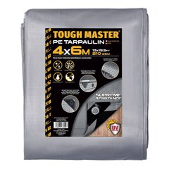 Водостойкий брезент Tough Master® TM-PT2146, тент 4 x 6 м цена и информация | Садовые инструменты | kaup24.ee