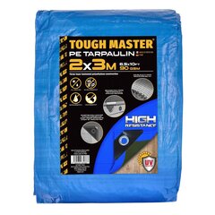 Varikatus, Koormakate 2 x 3 m UK BRAND TOUGH MASTER® TM-PT923 hind ja info | Aiatööriistad | kaup24.ee