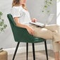 4 tk. pehmete käetugedega toolide komplekt, roheline värv, sirged jooned hind ja info | Söögitoolid, baaritoolid | kaup24.ee