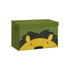 Kaanega karp 60x35x38cm., roheline/kollane värv цена и информация | Ящики для вещей | kaup24.ee