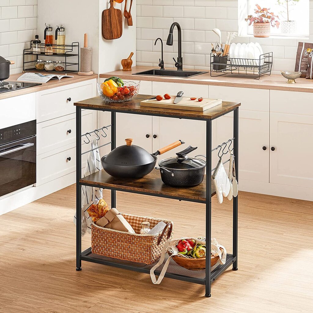 Köögikapp 80 x 40 x 90 cm., pruun/must hind ja info | Köögimööbli tarvikud | kaup24.ee