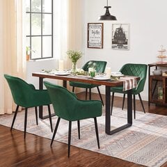 Набор обеденных стульев, зеленый цена и информация | Стулья для кухни и столовой | kaup24.ee